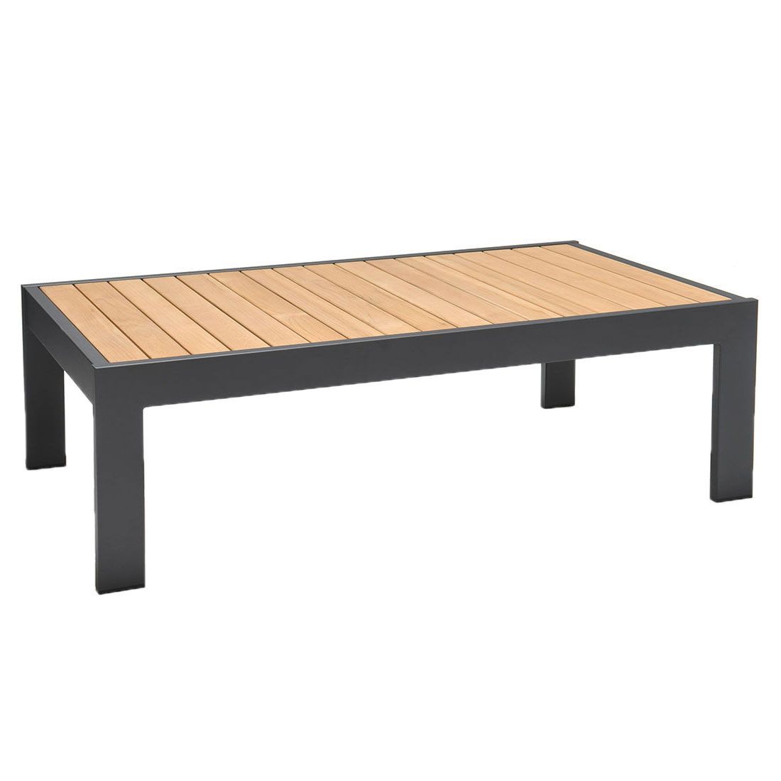 LifestyleGarden Palau Loungetisch 143x80cm Aluminium/Teak