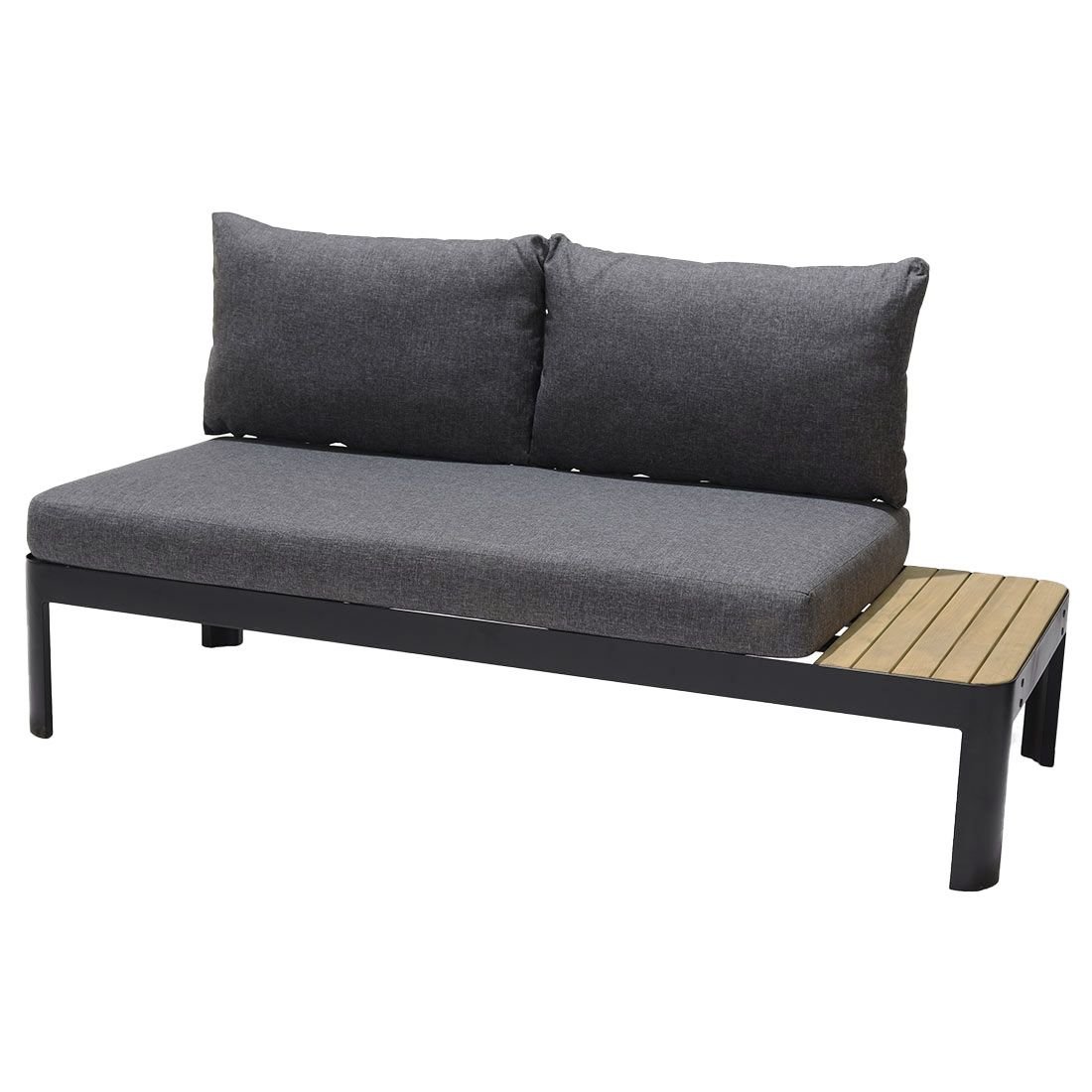 LifestyleGarden Portals Gartensofa Aluminium/Teak/Olefin