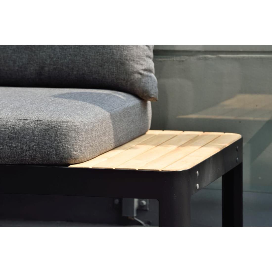 LifestyleGarden Portals Gartensofa Aluminium/Teak/Olefin