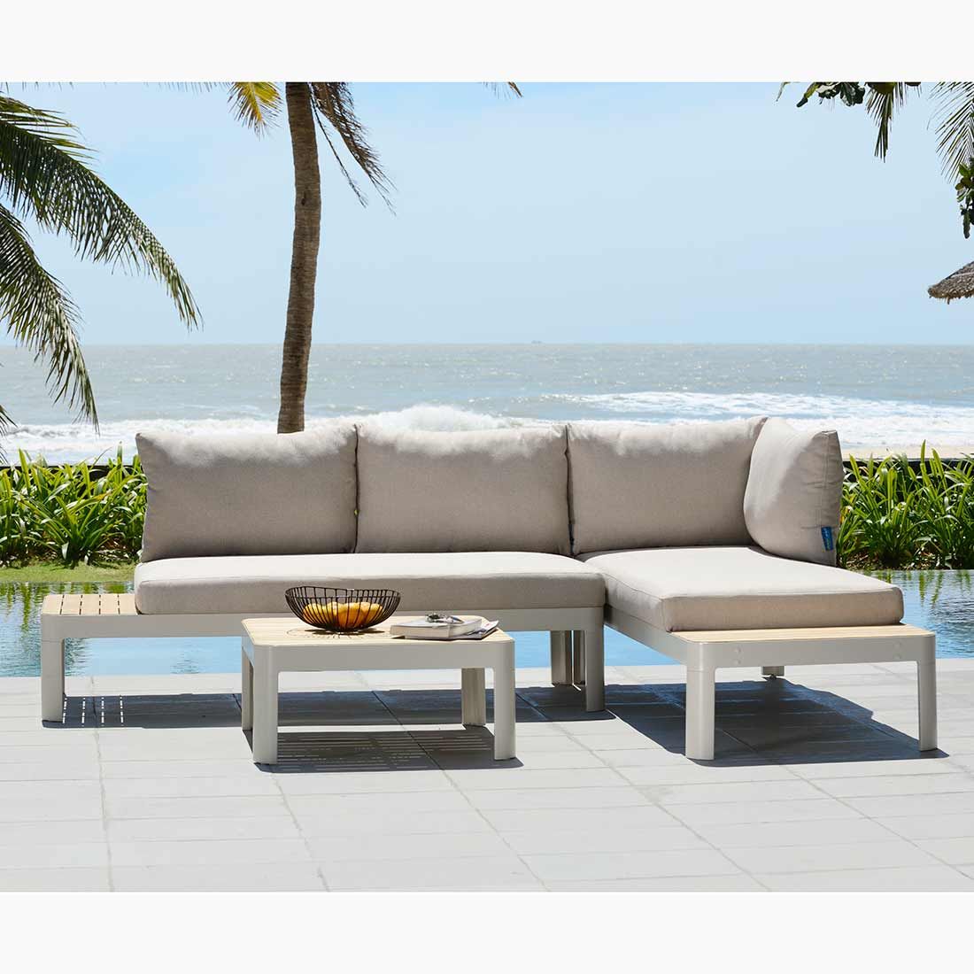 LifestyleGarden Portals Eck-/Endmodul Aluminium/Olefin