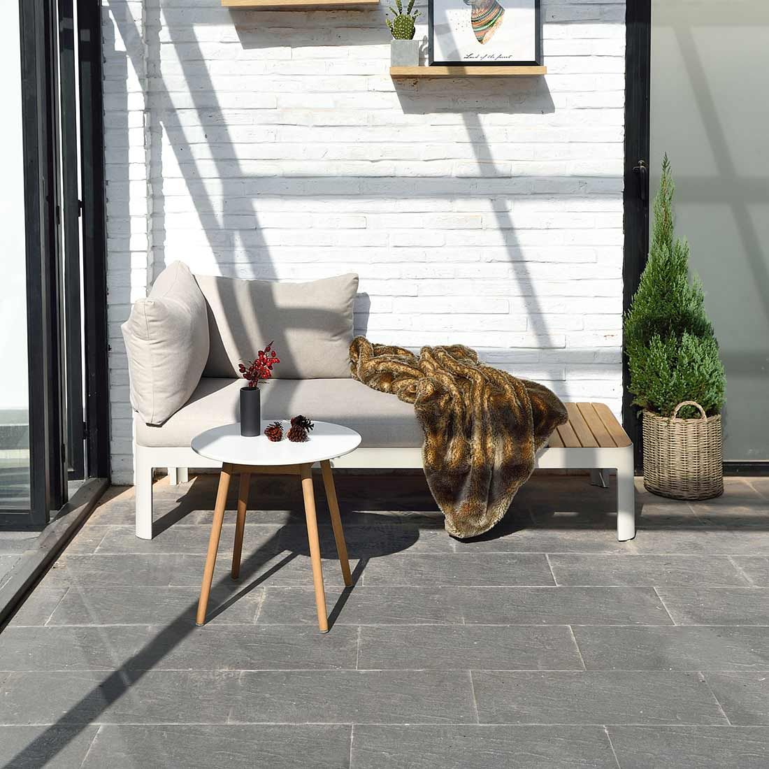 LifestyleGarden Portals Eck-/Endmodul Aluminium/Olefin