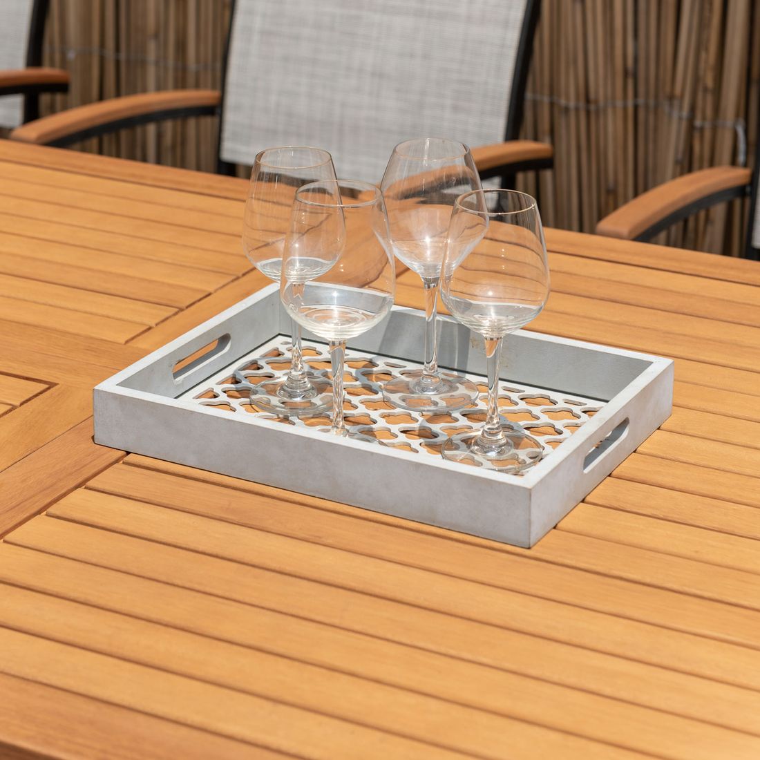 LifestyleGarden Ragusa Gartenmöbel-Set XL (8 Plätze) Tisch 180/240x100cm