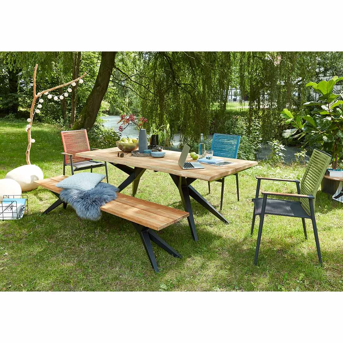 Musterring Amsterdam Gartenmöbel-Set L (6 Plätze) Tisch 220x95cm