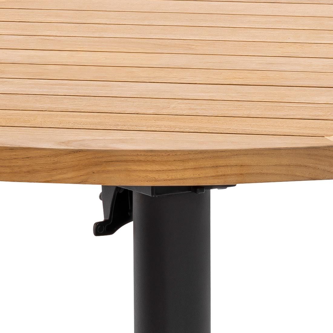 Musterring Italien Gartentisch Ø95x75cm Edelstahl/Teak