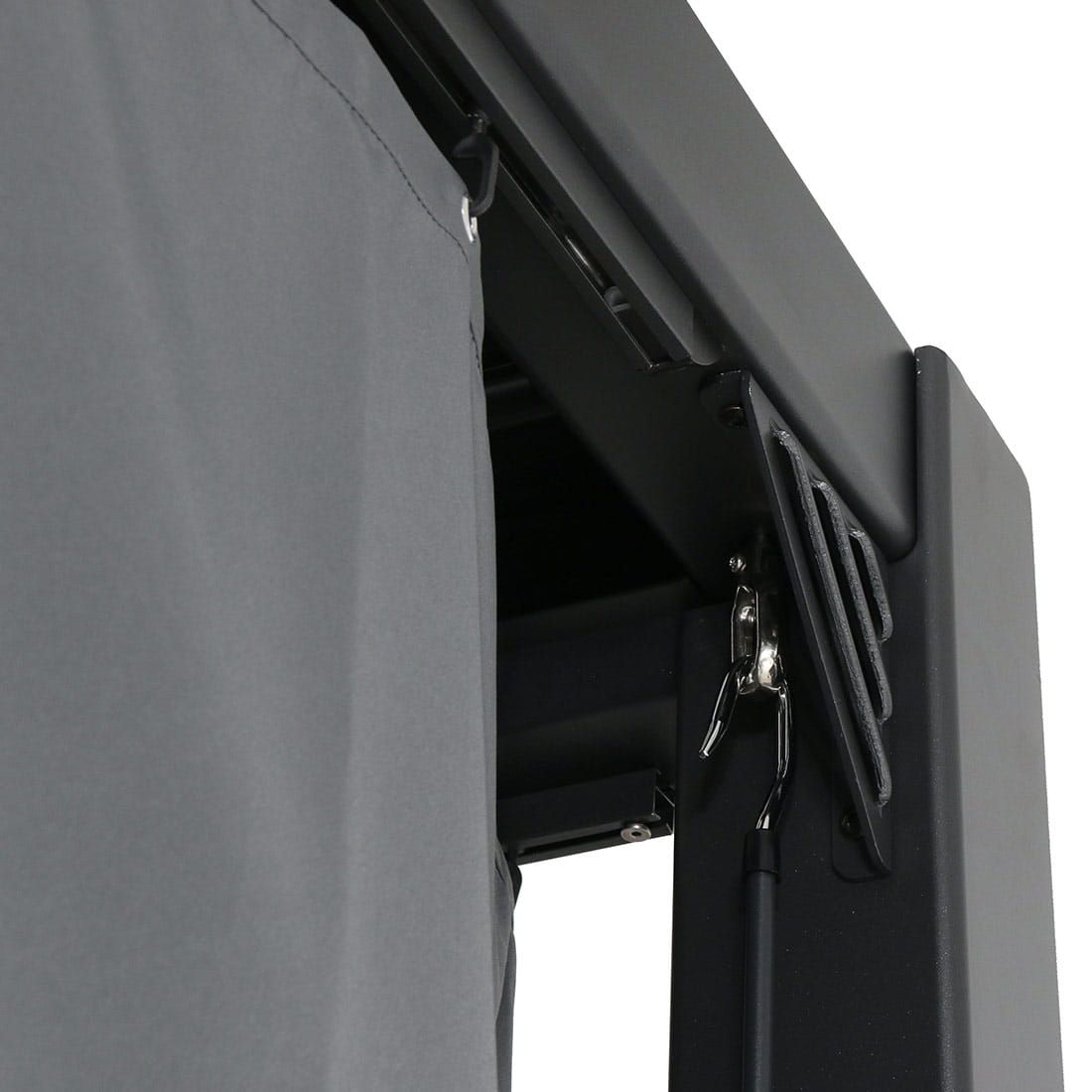 MWH Kiosko Gartenpergola 360cm Aluminium/Polyester