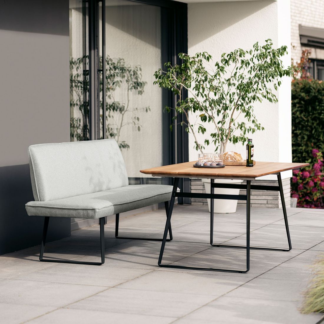 Niehoff Elba Gartenmöbel-Set S (2 Plätze) Tisch 160x95cm