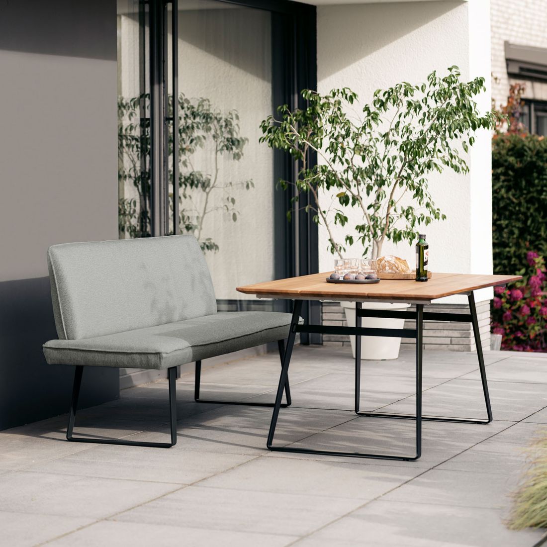 Niehoff Elba Diningsofa 160cm Stahl/Olefin