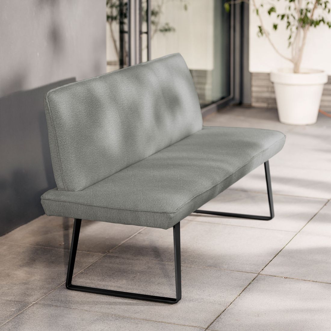 Niehoff Elba Diningsofa 180cm Stahl/Olefin