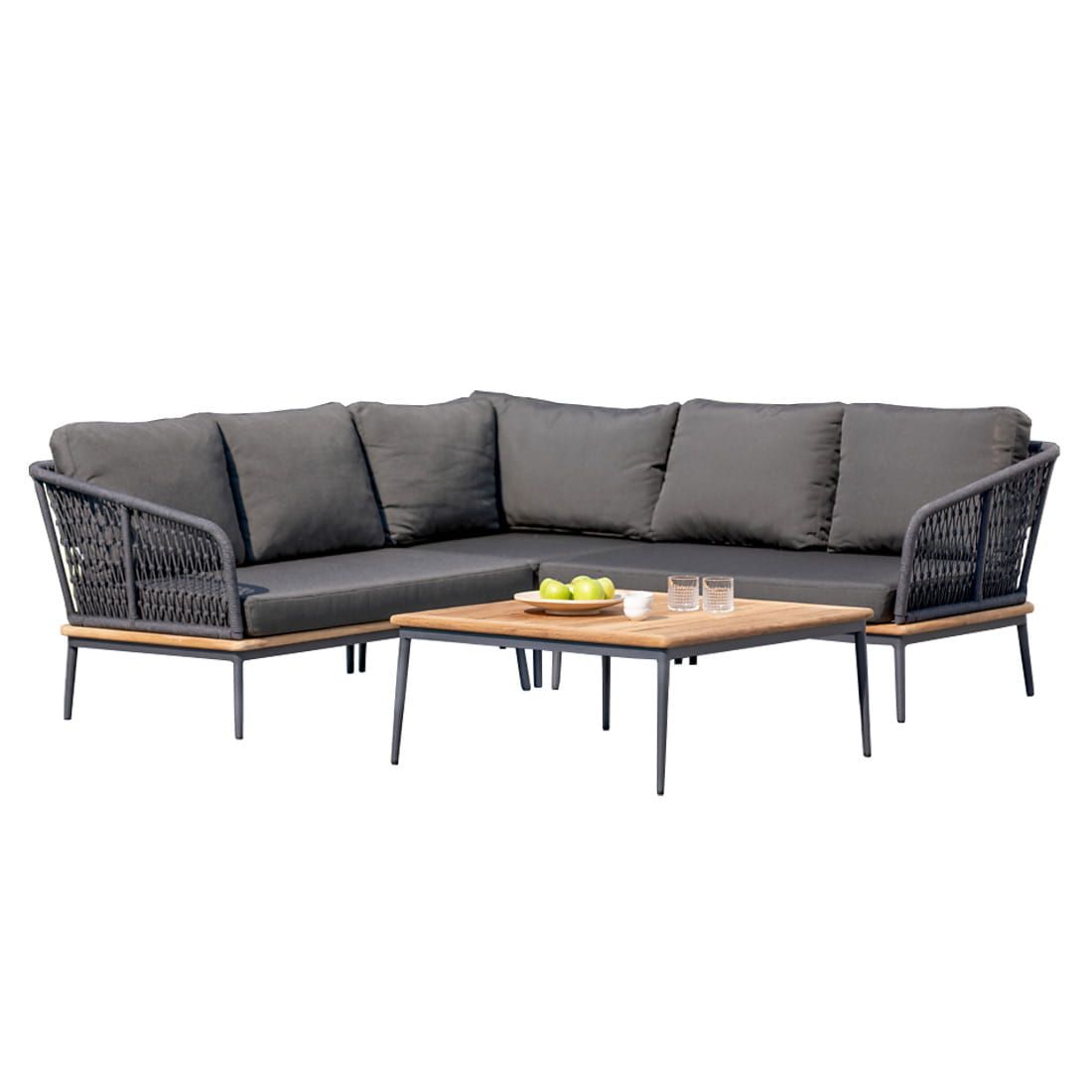 Niehoff Freeport Ecklounge 4-tlg. mit Tisch 89x89cm