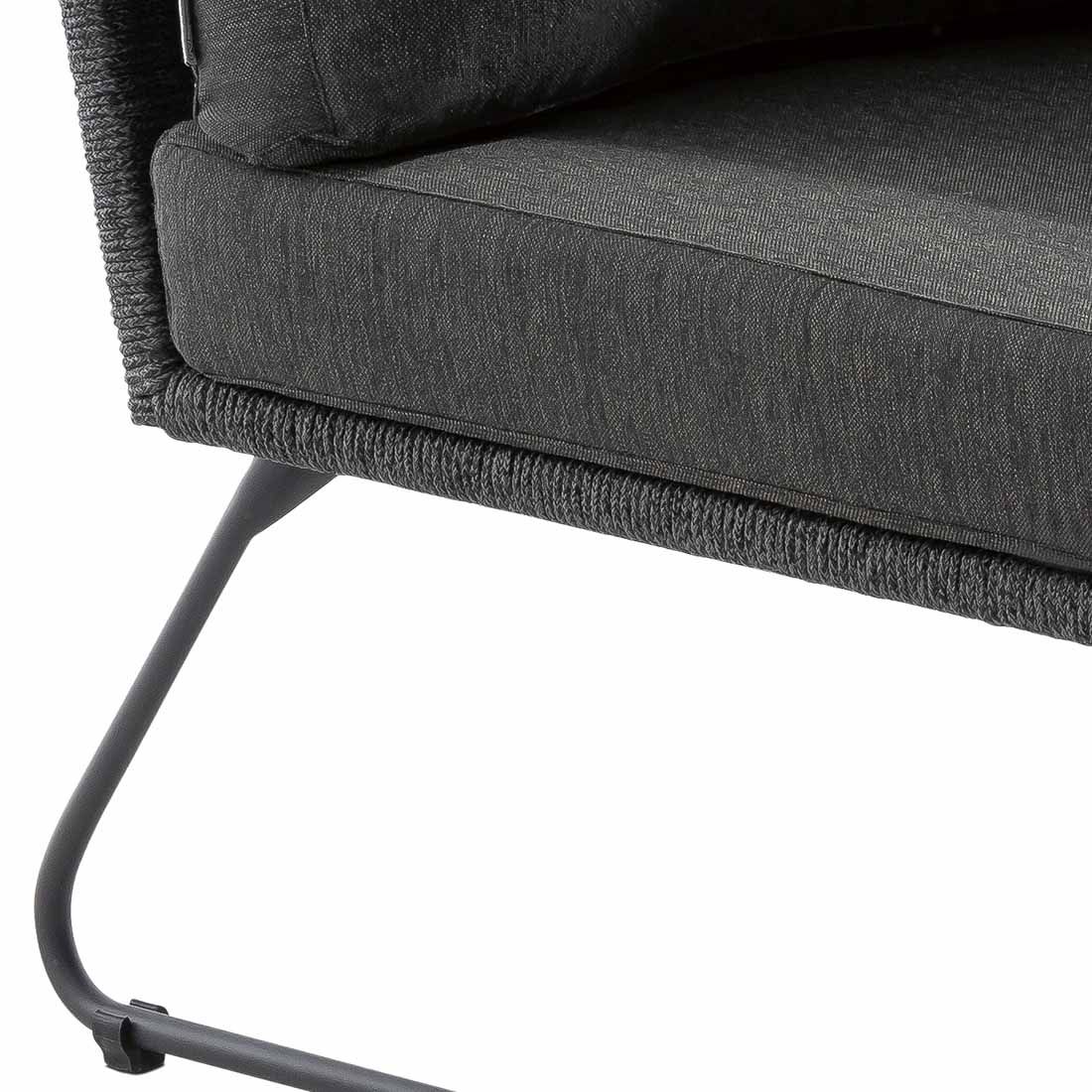 Niehoff Kubu Eck-/Endmodul Aluminium/Rope/Olefin