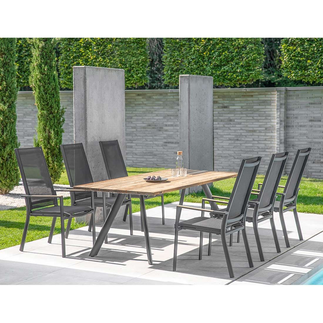 Niehoff Palos Flex Gartensessel verstellbar Aluminium/Textilene