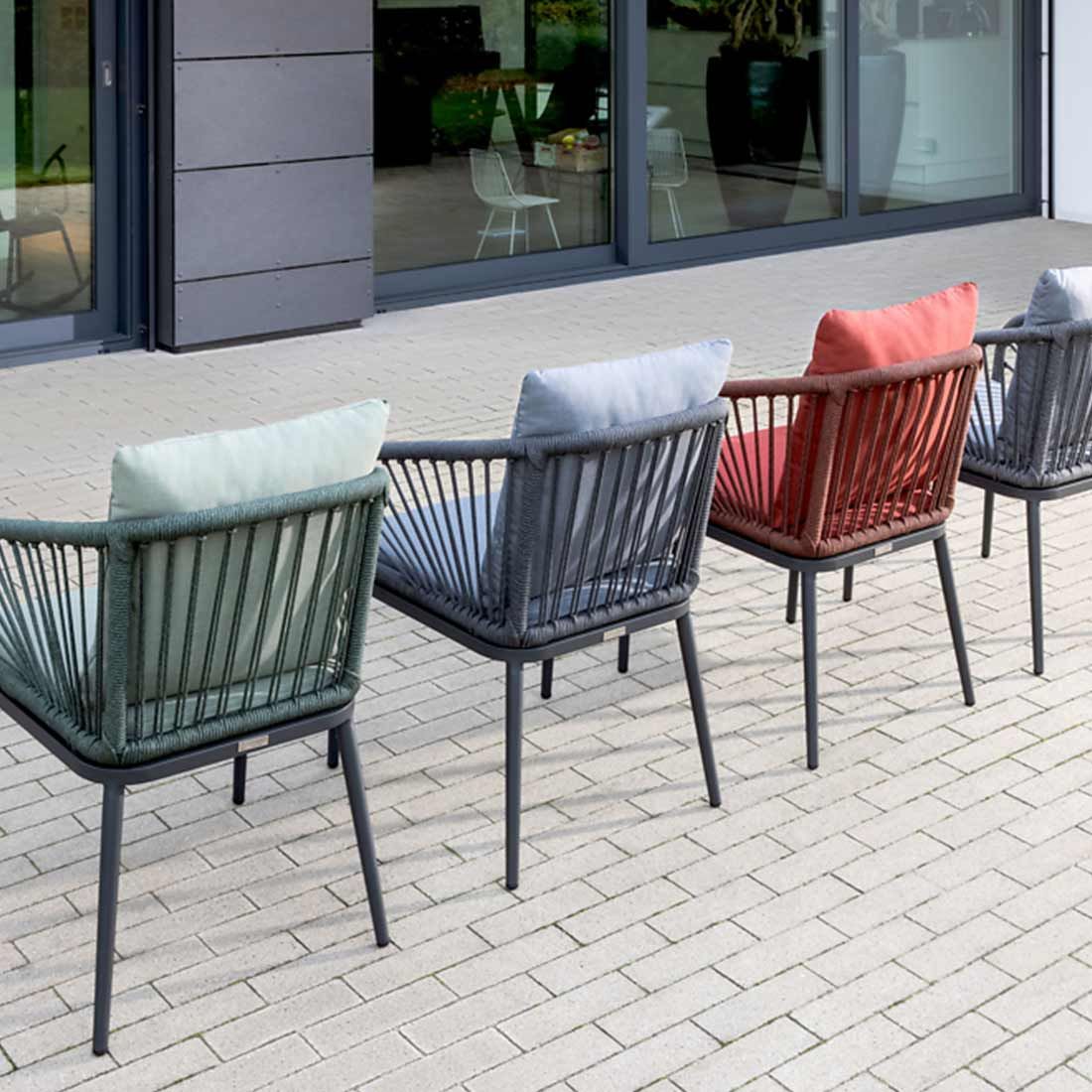 Niehoff Pino Gartensessel Aluminium/Rope