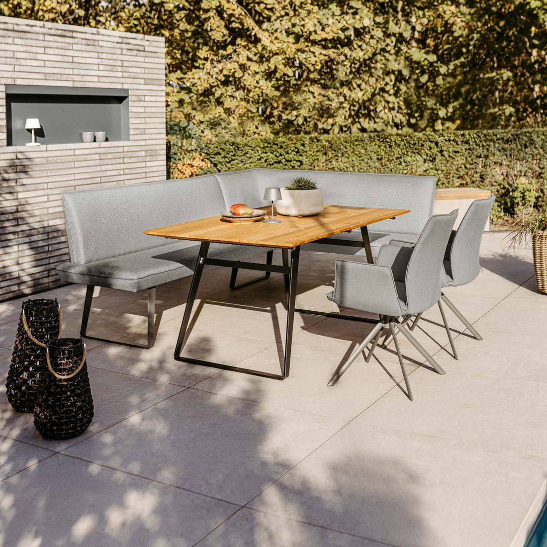 Niehoff Portofino Gartenmöbel-Set M (5 Plätze) Tisch 160x95cm