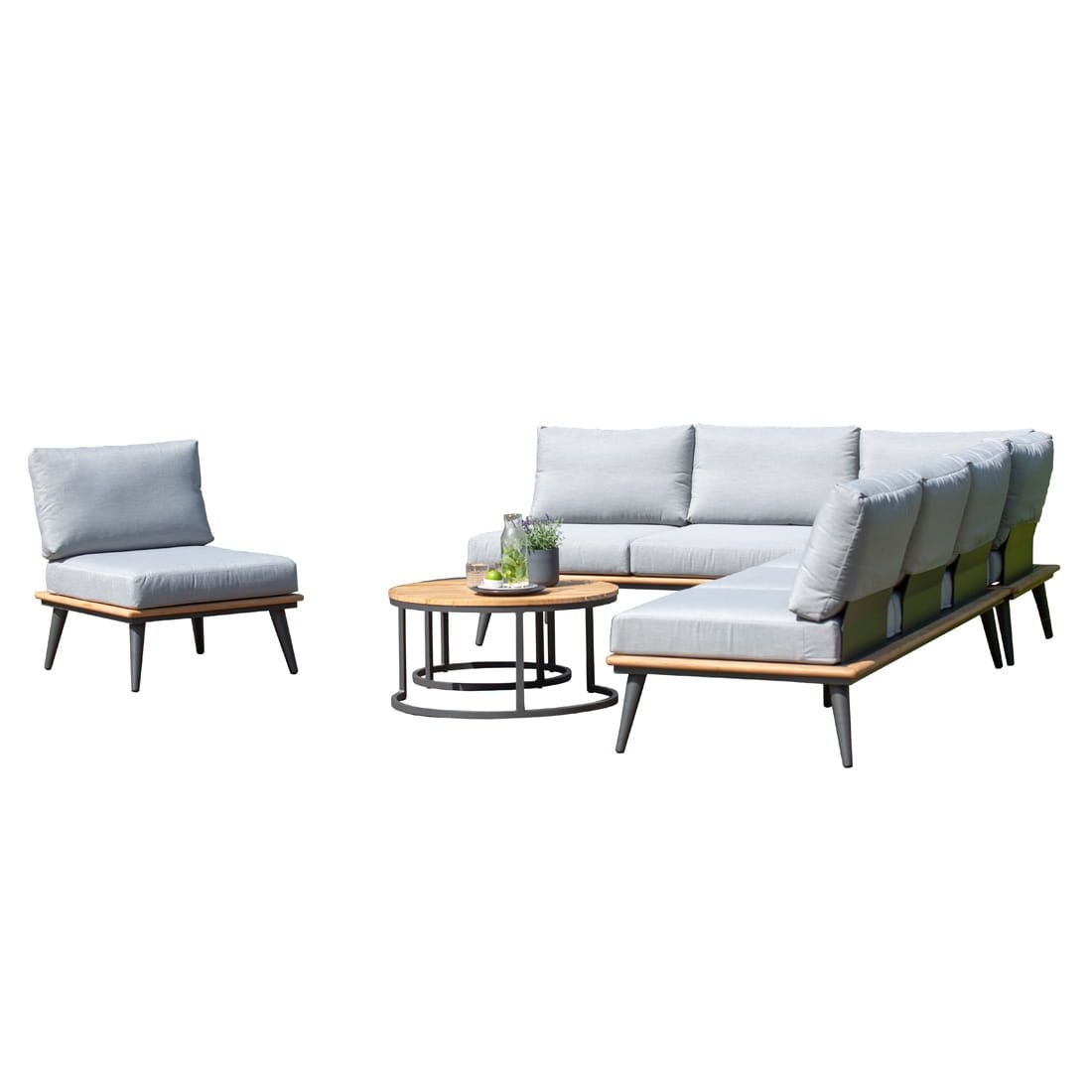 Niehoff Serra Ecklounge inkl. Loungetisch Aluminium/Canvas
