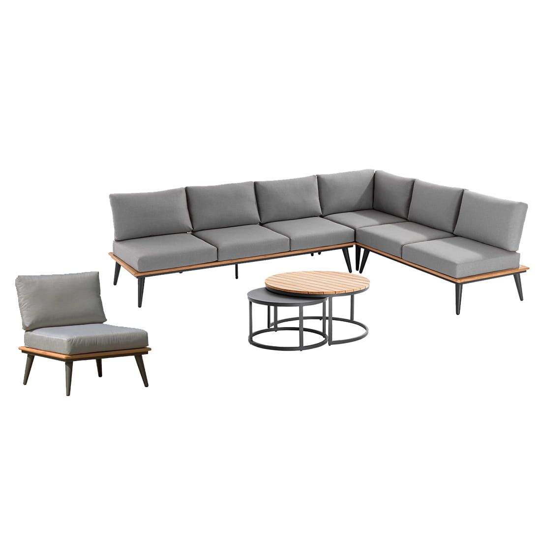 Niehoff Serra Ecklounge inkl. Loungetisch Aluminium/Canvas