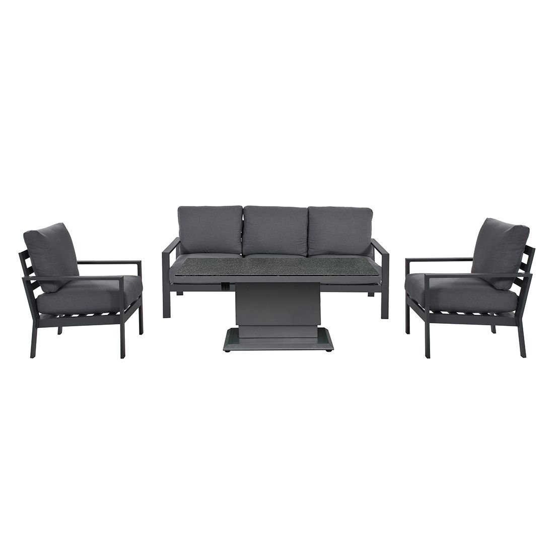 OUTLIV. Atlanta Loungeset inkl. Loungetisch Aluminium/Polyester