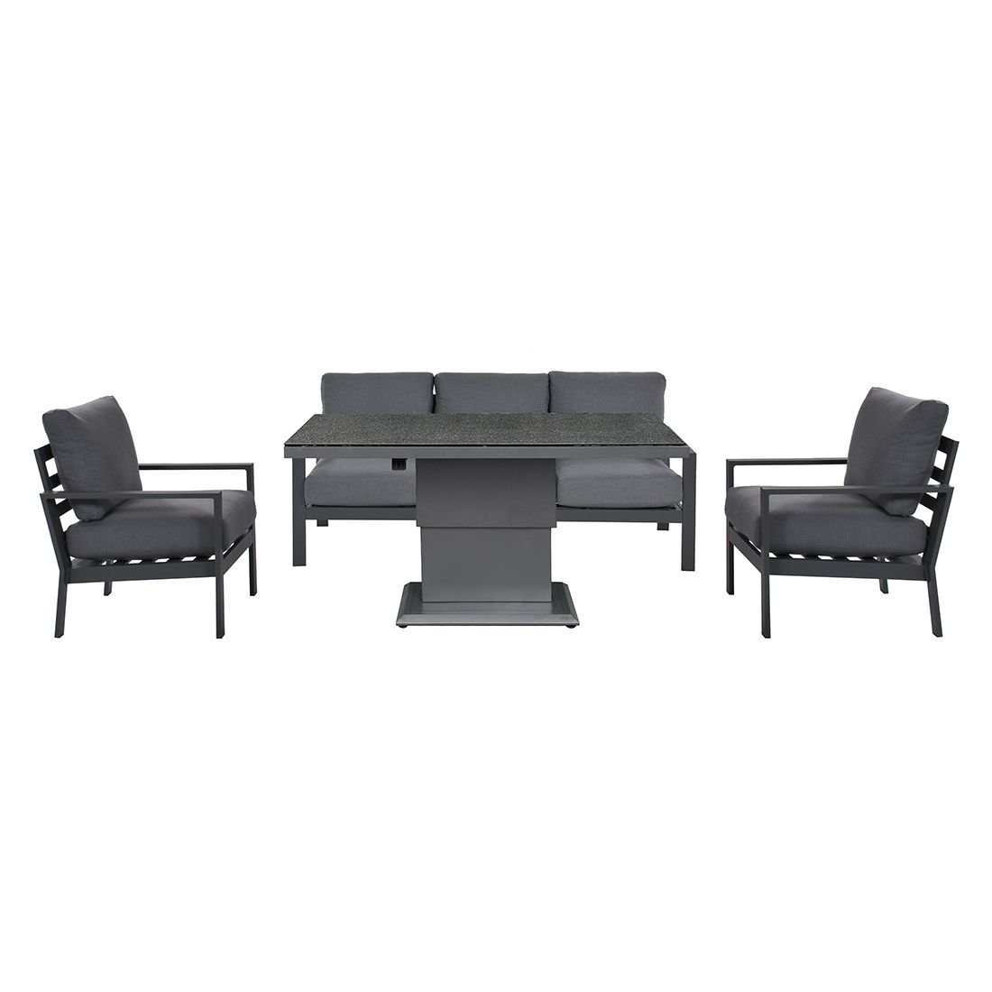 OUTLIV. Atlanta Loungeset inkl. Loungetisch Aluminium/Polyester