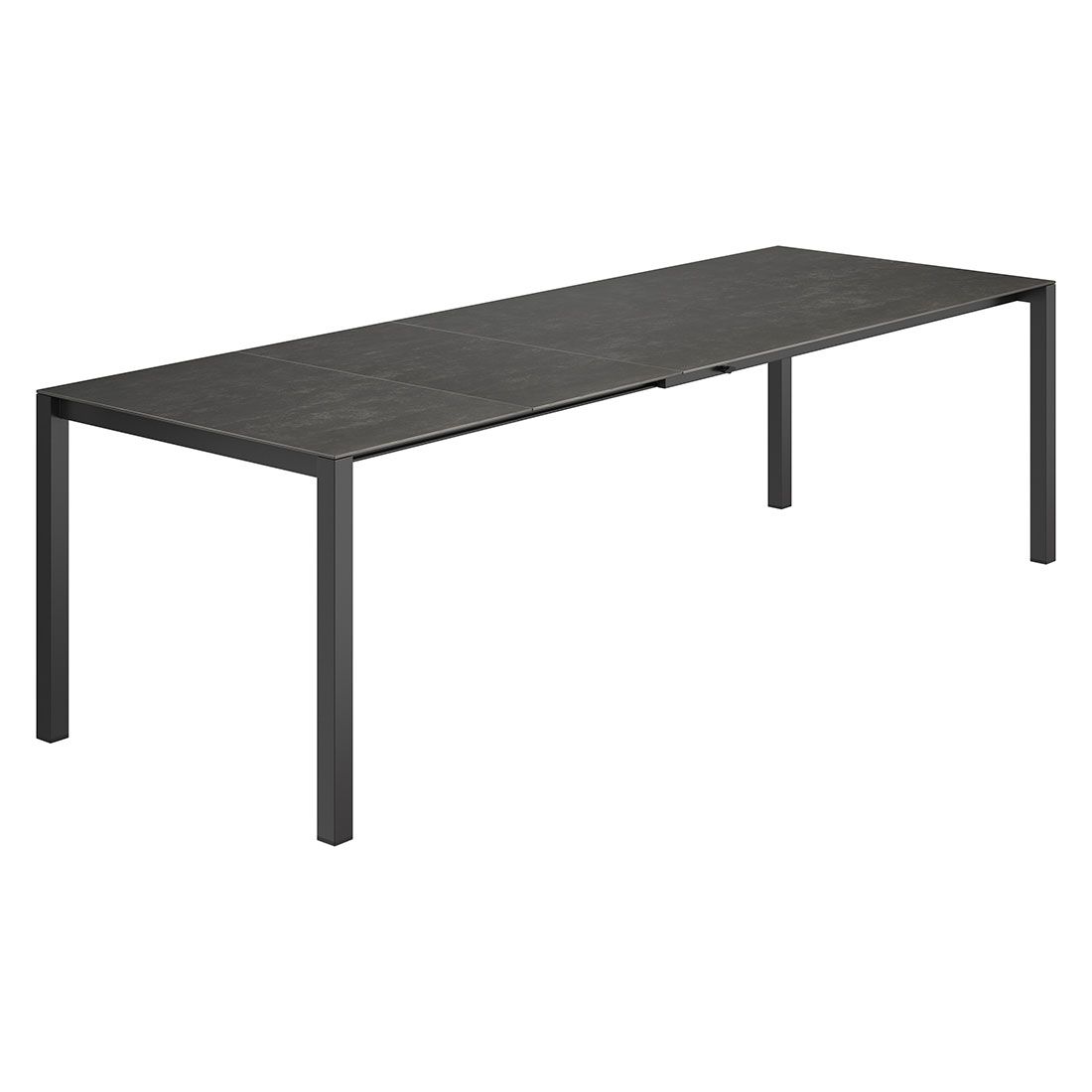 OUTLIV. Ausziehtisch 160/217/267x92 cm Edelstahl/Glaskeramik