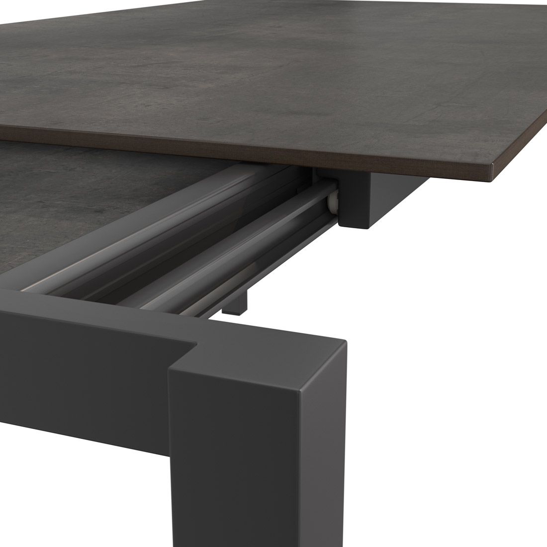 OUTLIV. Ausziehtisch 160/217/267x92cm Edelstahl/HPL