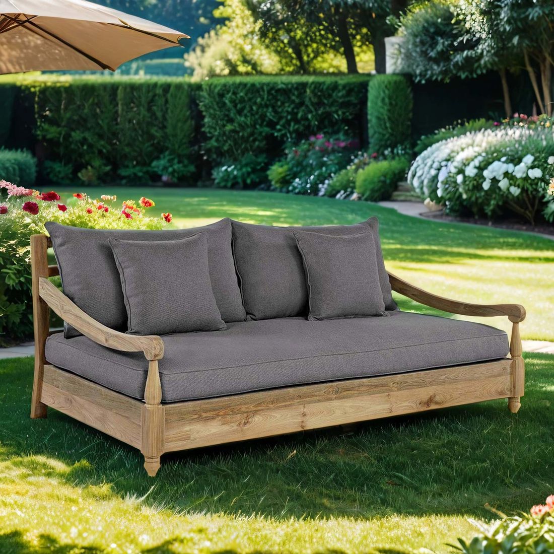 OUTLIV. Portofino Gartensofa Teak/Olefin