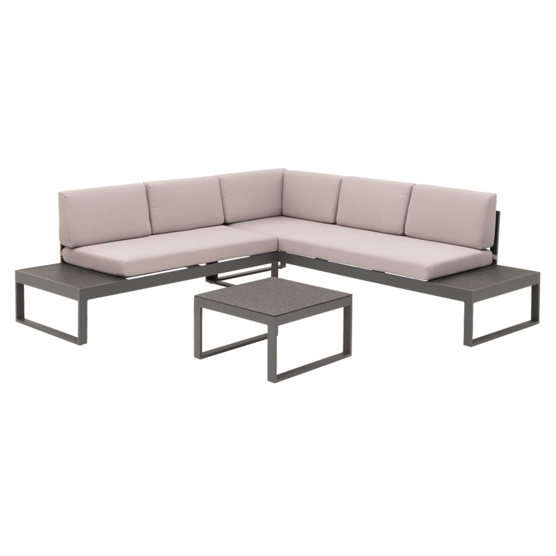 OUTLIV. Brescia Ecklounge Aluminium/Polster
