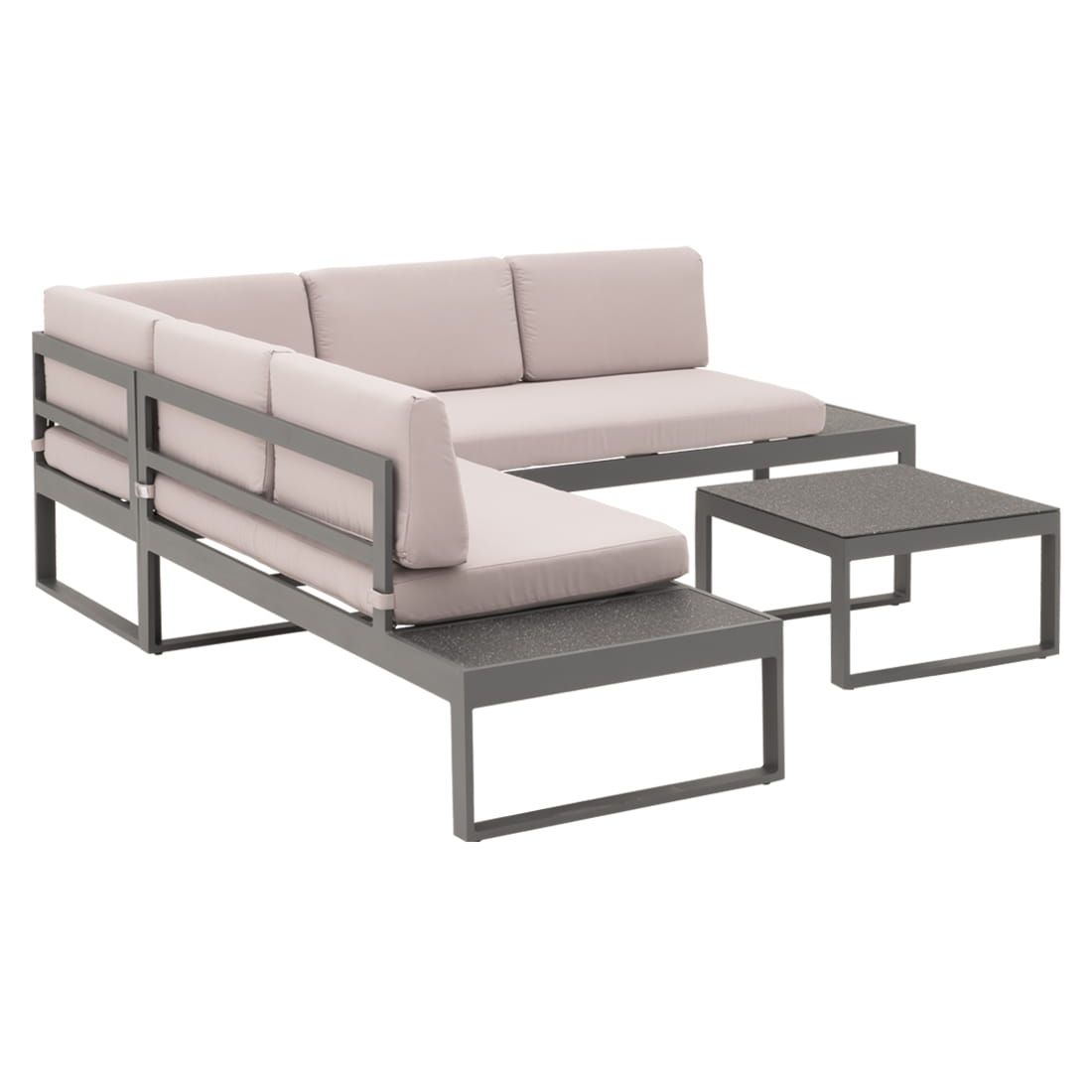 OUTLIV. Brescia Ecklounge Aluminium/Polster