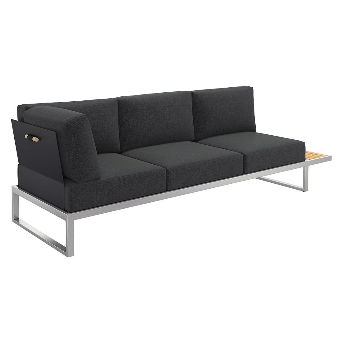 OUTLIV. Capri Gartensofa Edelstahl/Kunstfaser