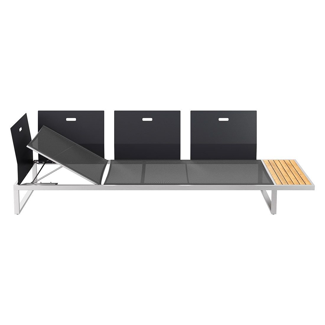 OUTLIV. Capri Gartensofa Edelstahl/Kunstfaser