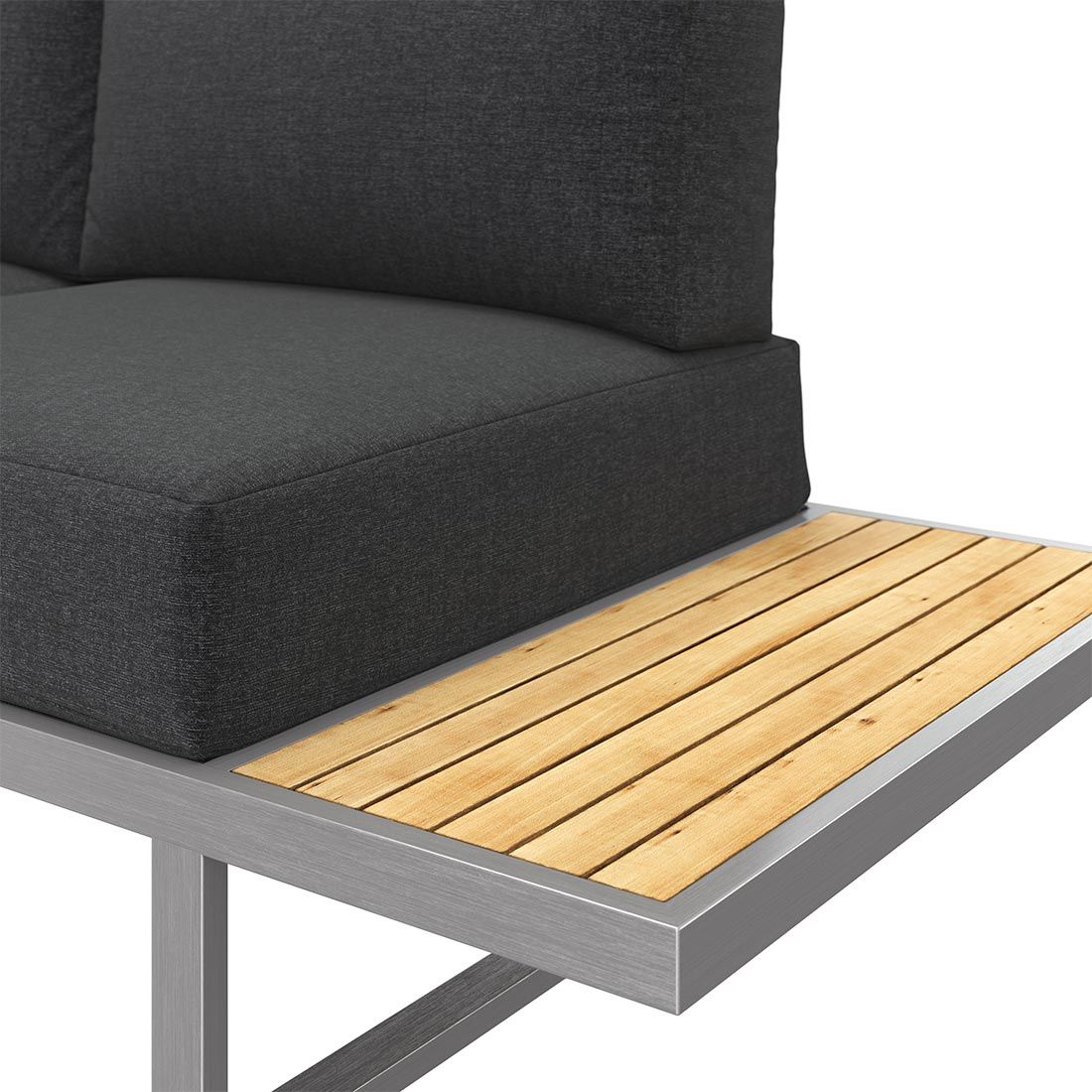OUTLIV. Capri Gartensofa Edelstahl/Kunstfaser