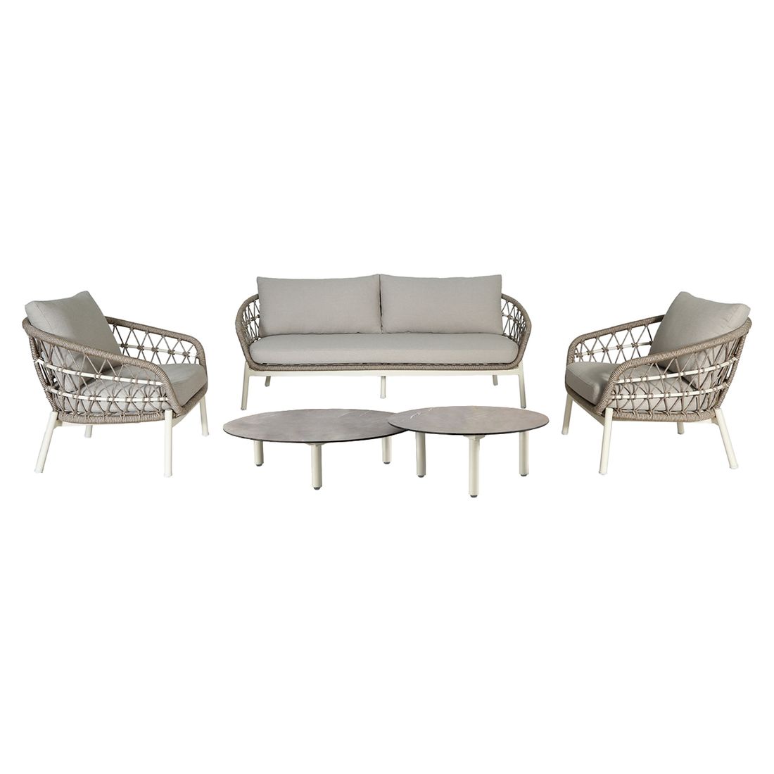 OUTLIV. Dakota Loungeset inkl. Loungetisch Aluminium/Rope/Olefin