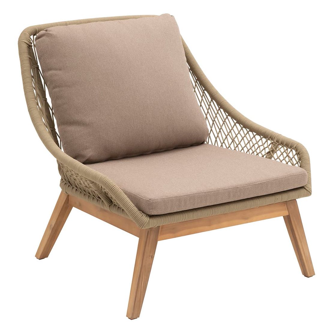 OUTLIV. Danao Loungeset inkl. Loungetisch Akazie/Rope