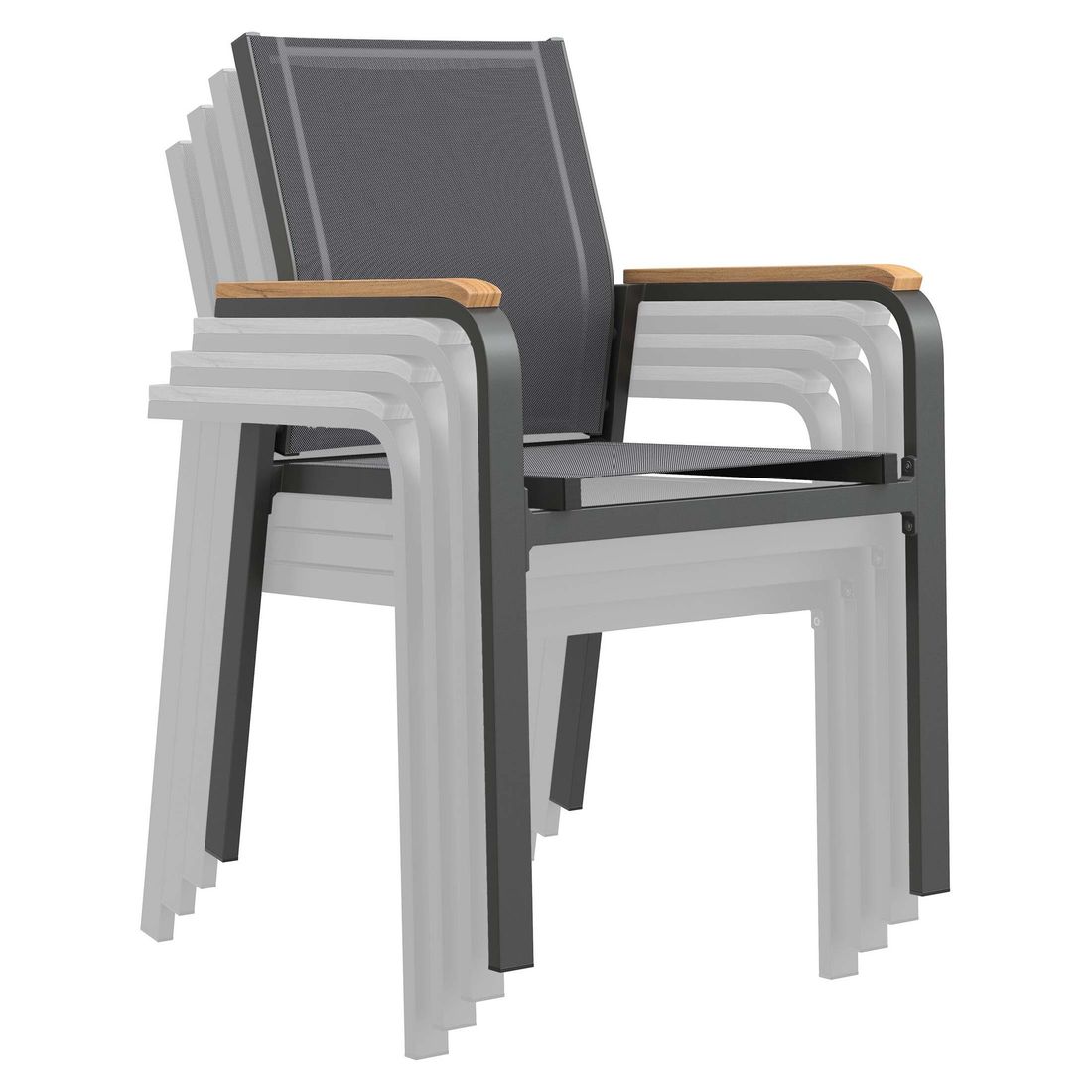 OUTLIV. Florenz Gartenmöbel-Set M (4 Plätze) Tisch 160x90cm
