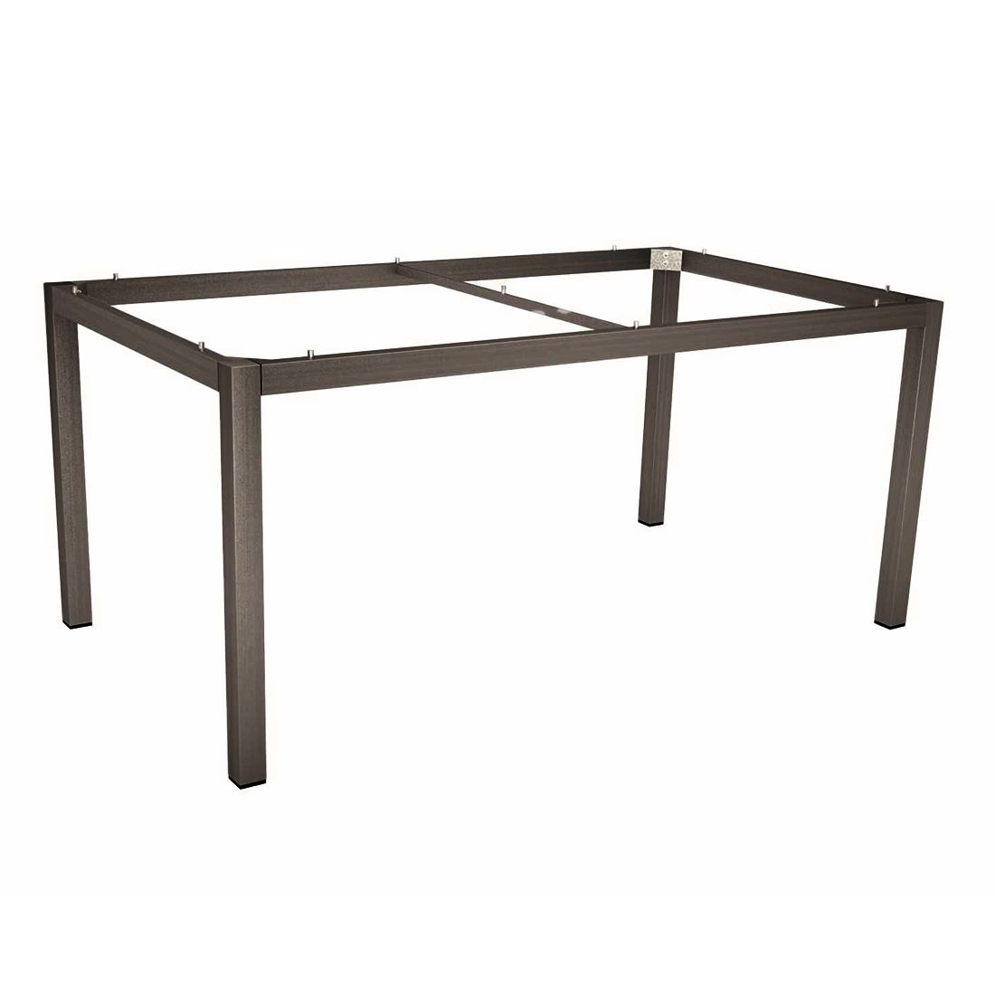 Stern Gartentisch 160x90cm Aluminium/Teak