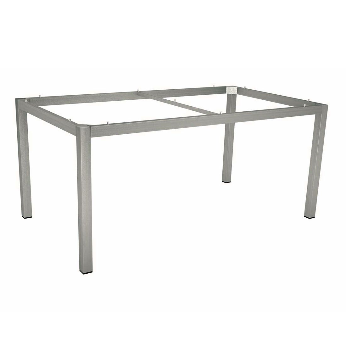 Stern Gartentisch 160x90cm Aluminium/Teak