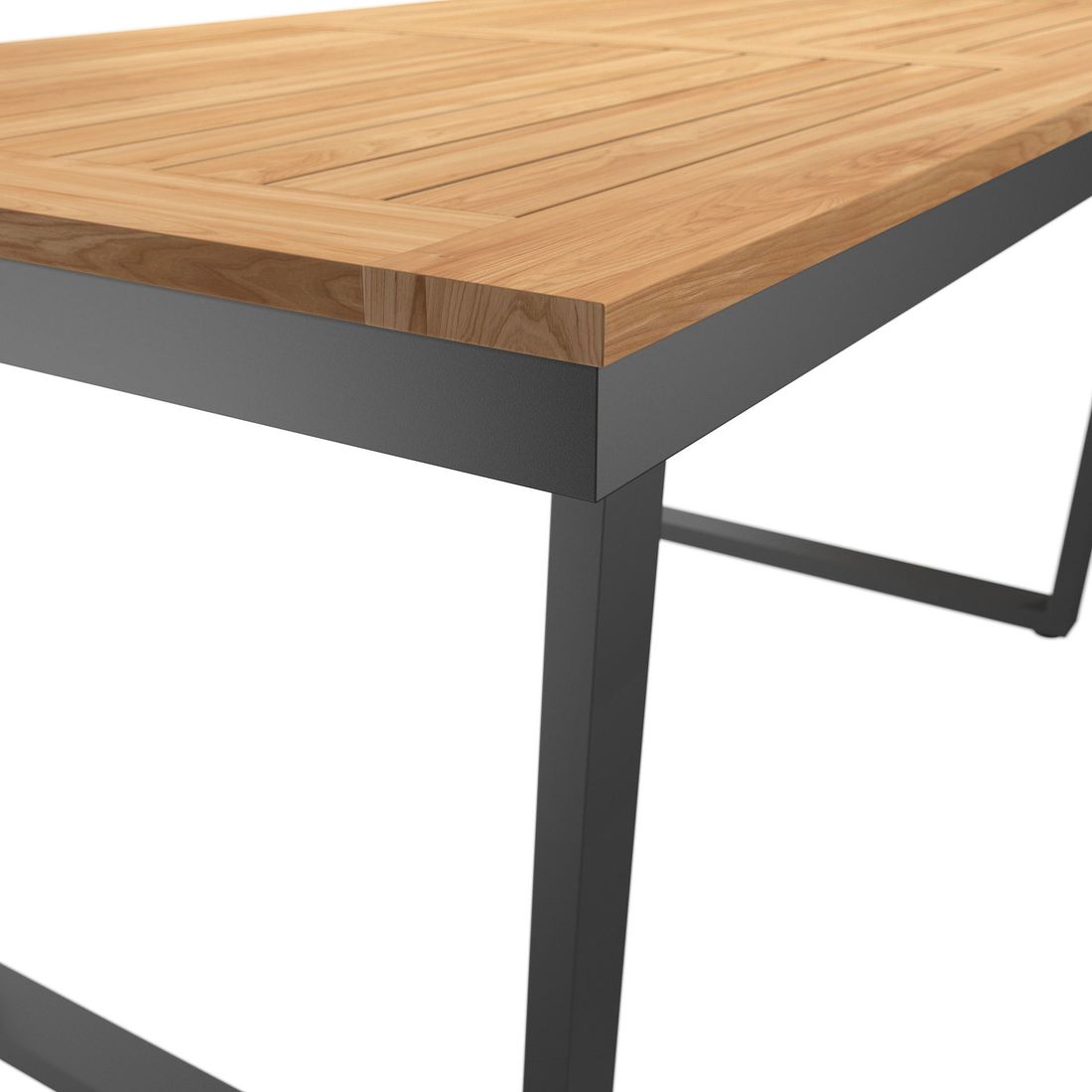 OUTLIV. Gartentisch 160x90cm Edelstahl/Teak