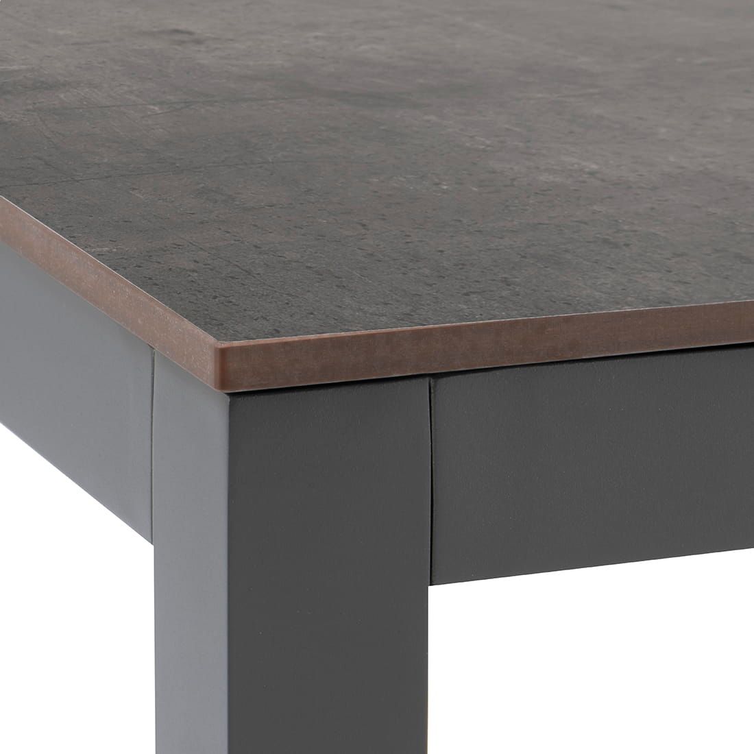 OUTLIV. Gartentisch 90x90cm Aluminium/HPL