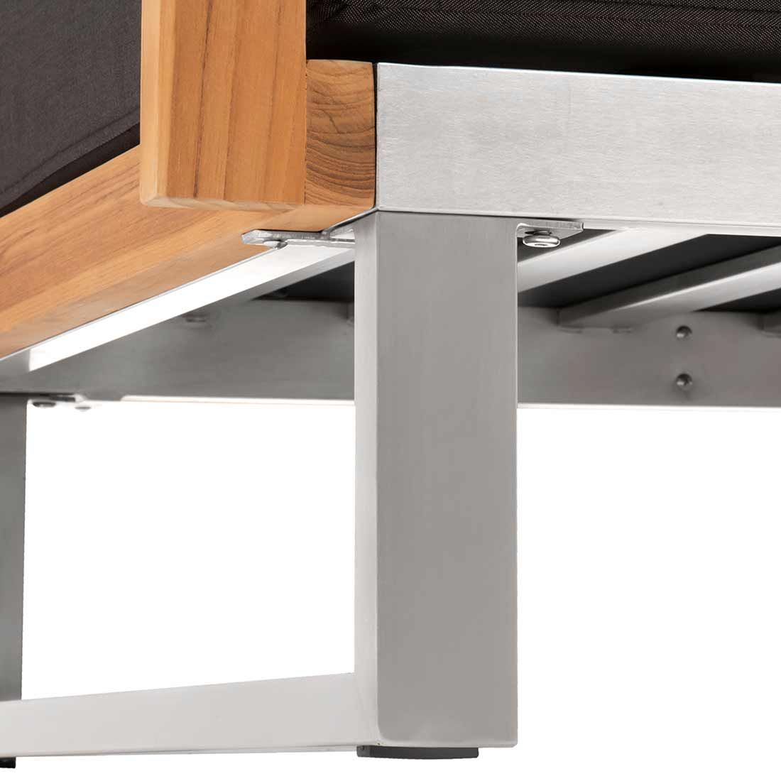 OUTLIV. Hawaii Loungesessel Edelstahl/Teak/Polster
