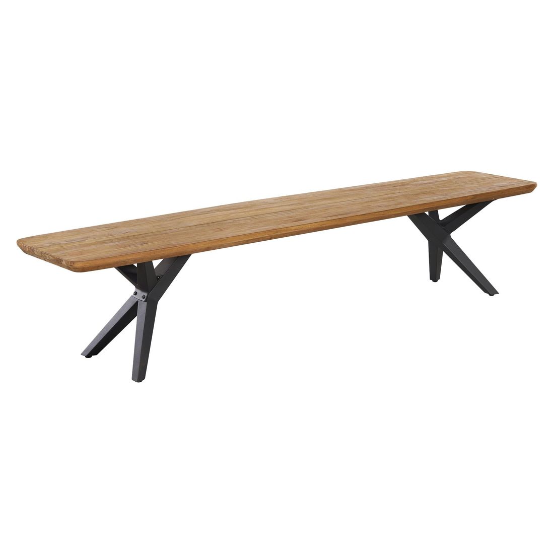 OUTLIV. Hudson Gartenbank Aluminium/Teak recycelt