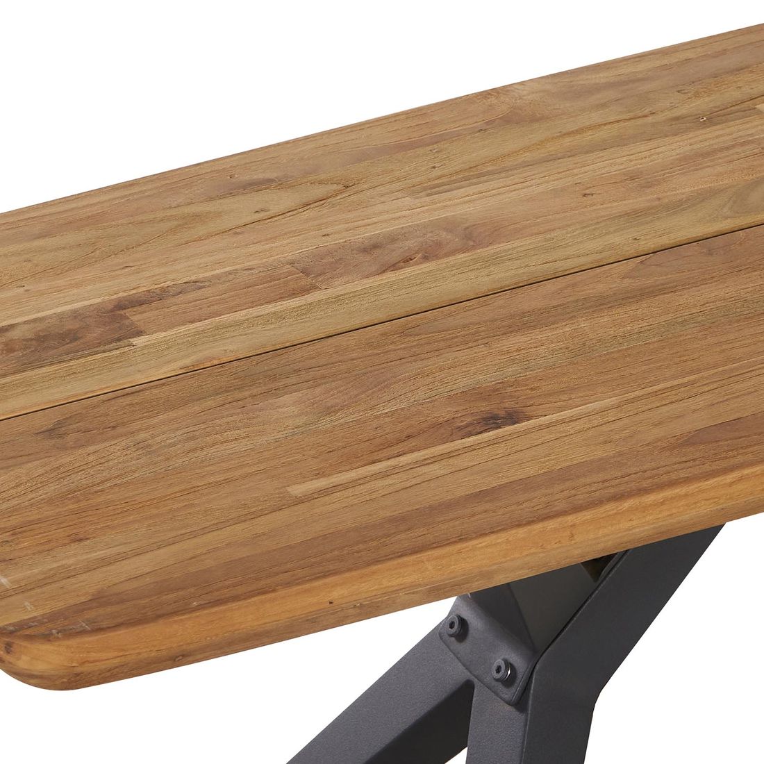OUTLIV. Hudson Gartenbank Aluminium/Teak recycelt