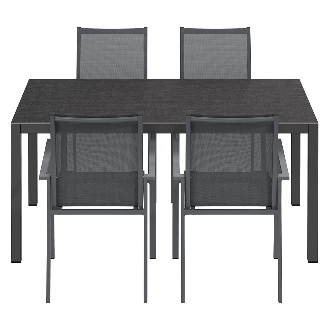 OUTLIV. Kobe Gartenmöbel-Set M (4 Plätze) Tisch 160x90cm