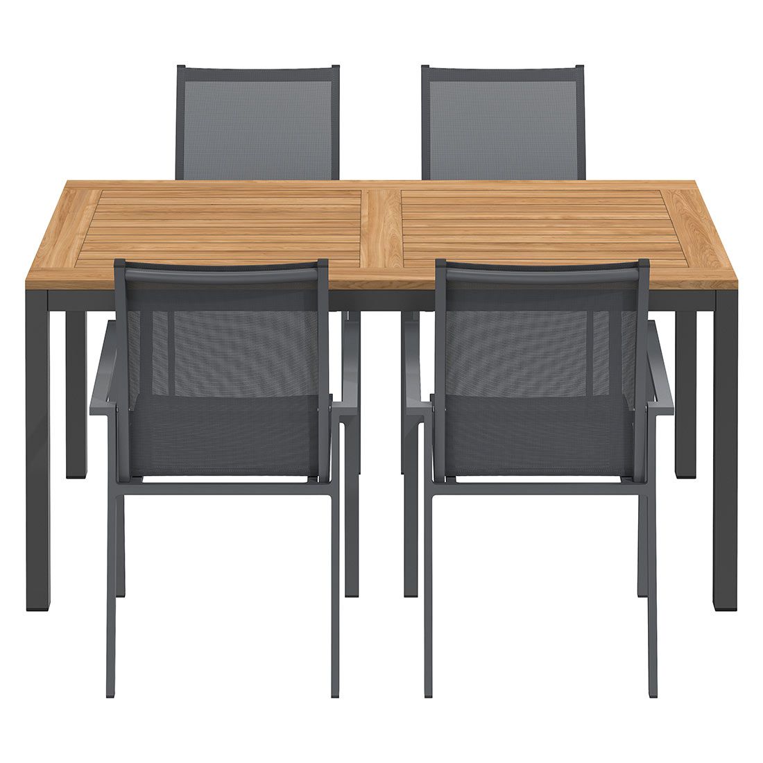 OUTLIV. Kobe Gartenmöbel-Set M (4 Plätze) Tisch 160x90cm