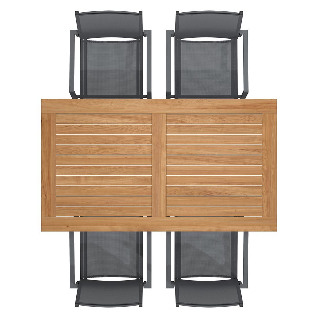 OUTLIV. Kobe Gartenmöbel-Set M (4 Plätze) Tisch 160x90cm