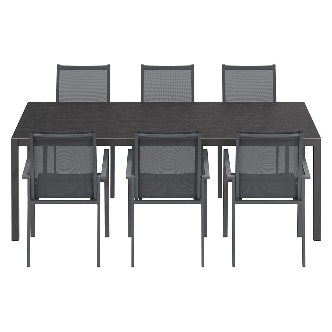 OUTLIV. Kobe Gartenmöbel-Set L (6 Plätze) Tisch 220x100cm