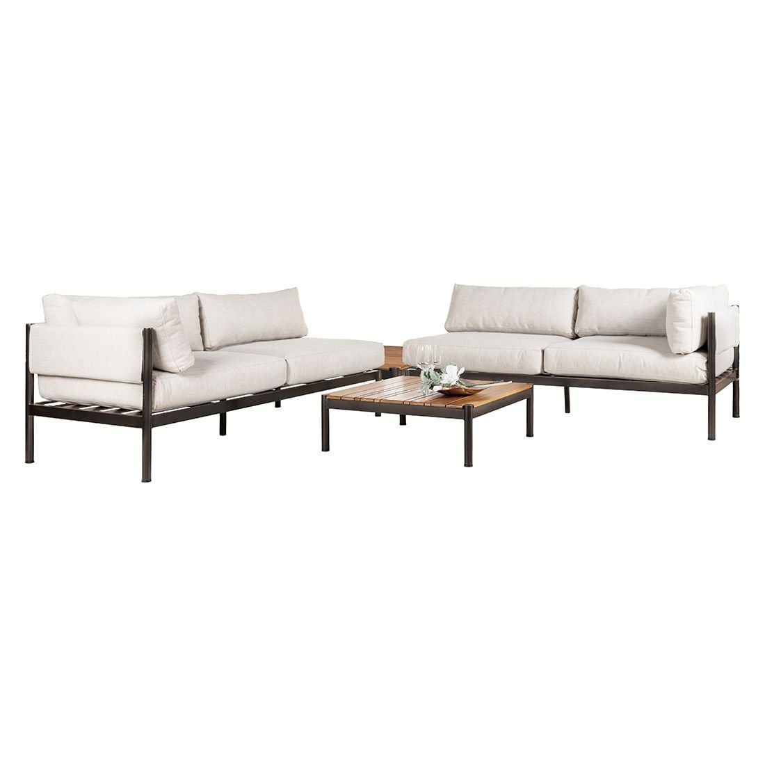 Threshold fernhill metal patio sofa linen deals