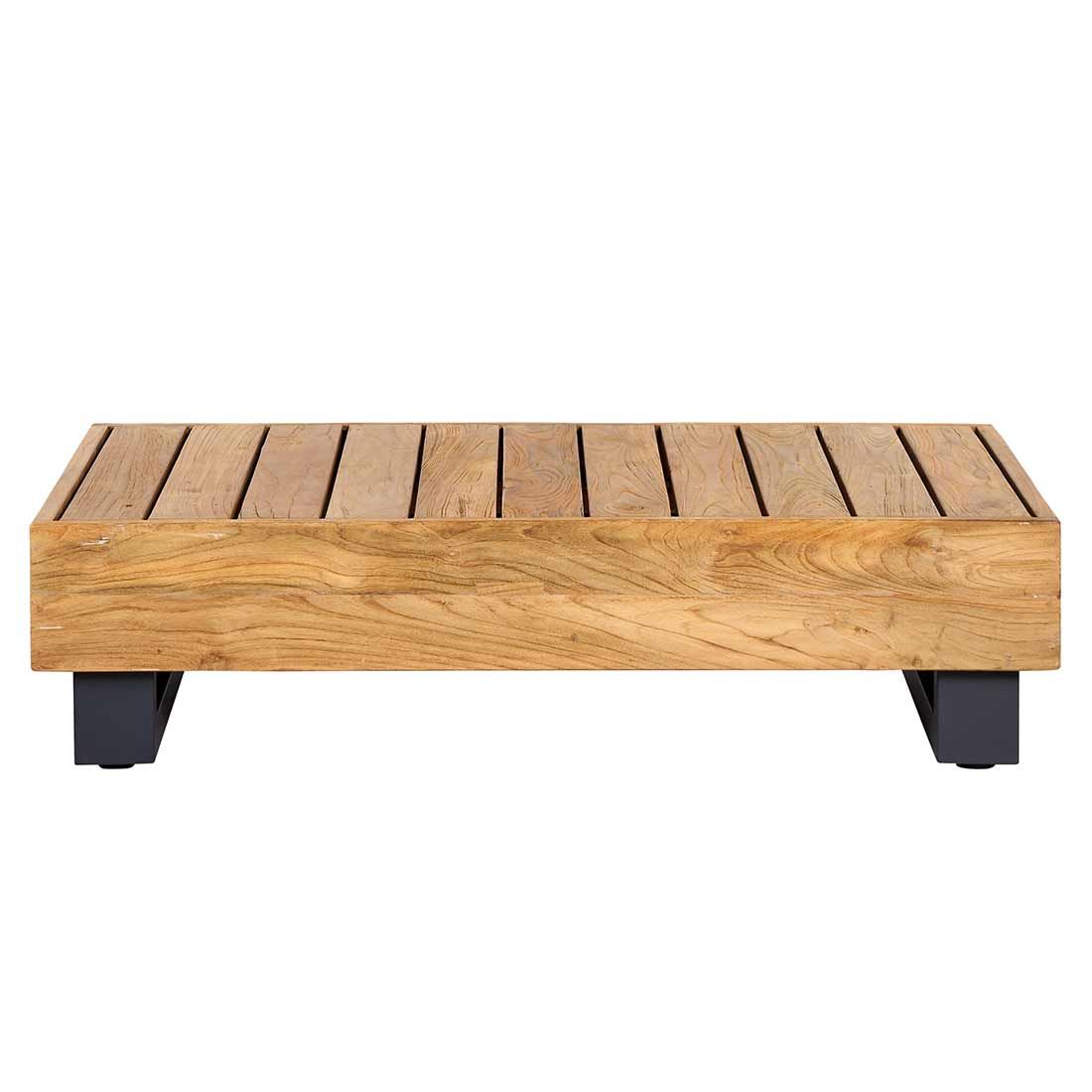 OUTLIV. Madrid Loungetisch 100x60cm Aluminium/Teak Recycelt