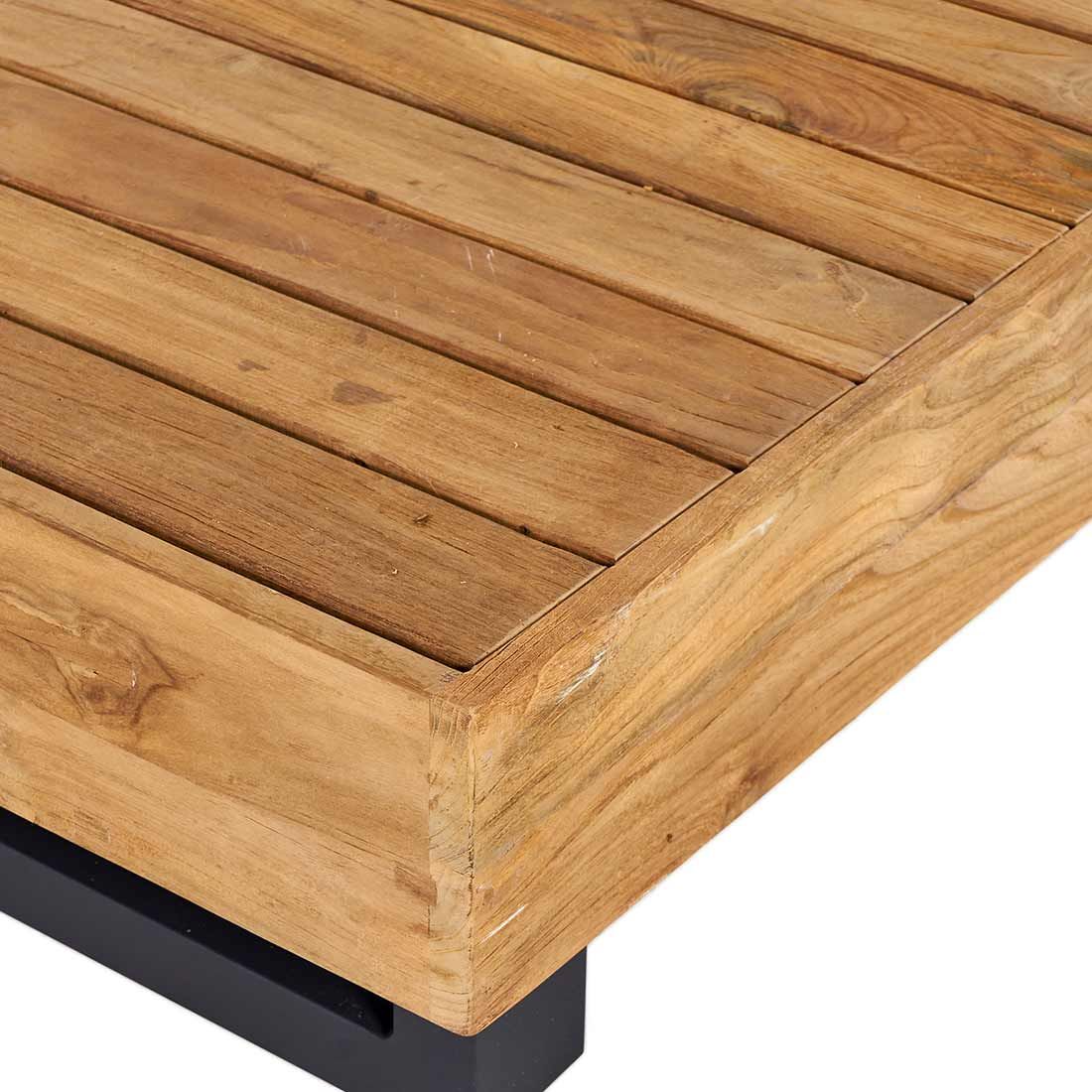 OUTLIV. Madrid Loungetisch 100x60cm Aluminium/Teak Recycelt