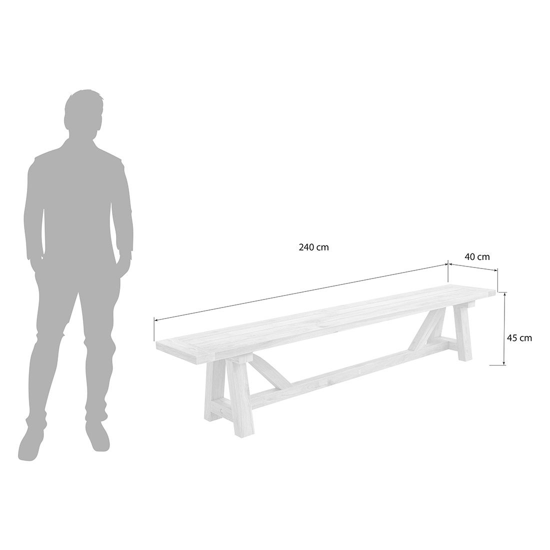 OUTLIV. Marbella Gartenbank 240cm