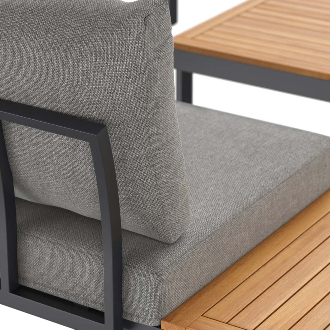 OUTLIV. Naxos Ecklounge inkl. Loungetisch Aluminium/Polyester