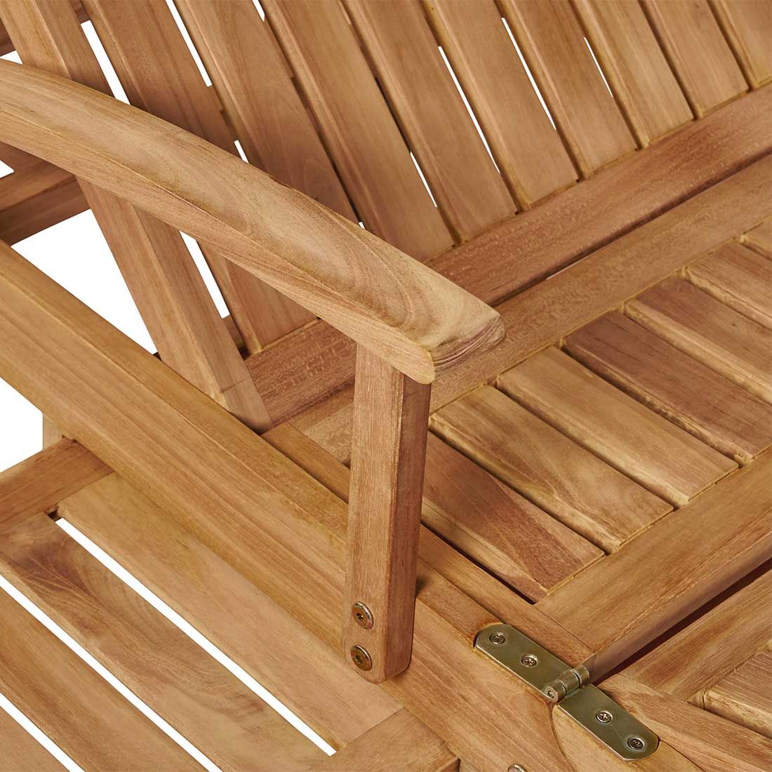 OUTLIV. Ontario Gartenliege verstellbar Teak