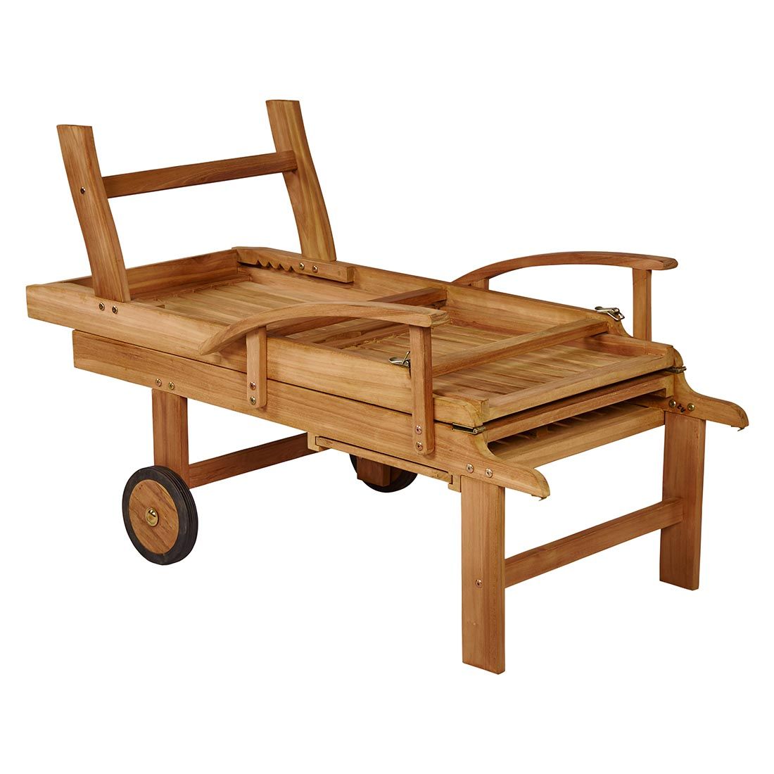 OUTLIV. Ontario Gartenliege verstellbar Teak